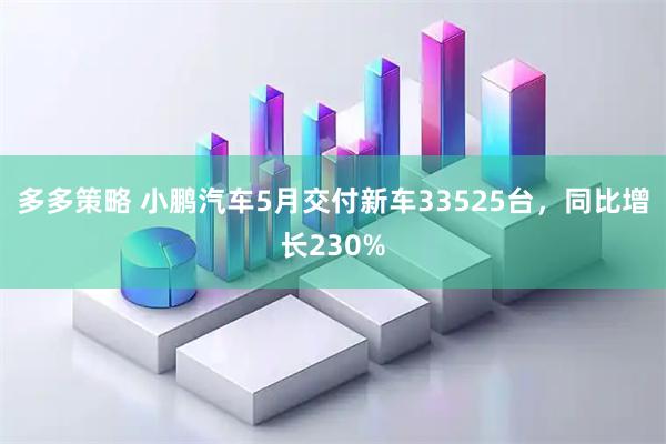 多多策略 小鹏汽车5月交付新车33525台，同比增长230%