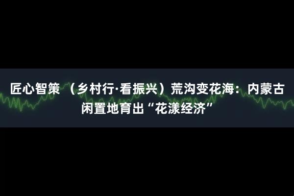 匠心智策 （乡村行·看振兴）荒沟变花海：内蒙古闲置地育出“花漾经济”
