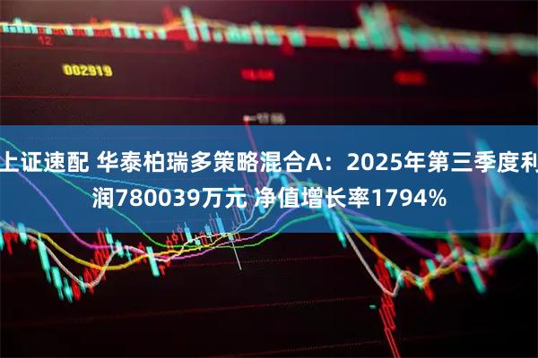 上证速配 华泰柏瑞多策略混合A：2025年第三季度利润780039万元 净值增长率1794%